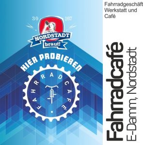 Im Fahrradcafe könnt ihr unser 30167 Bier geniessen