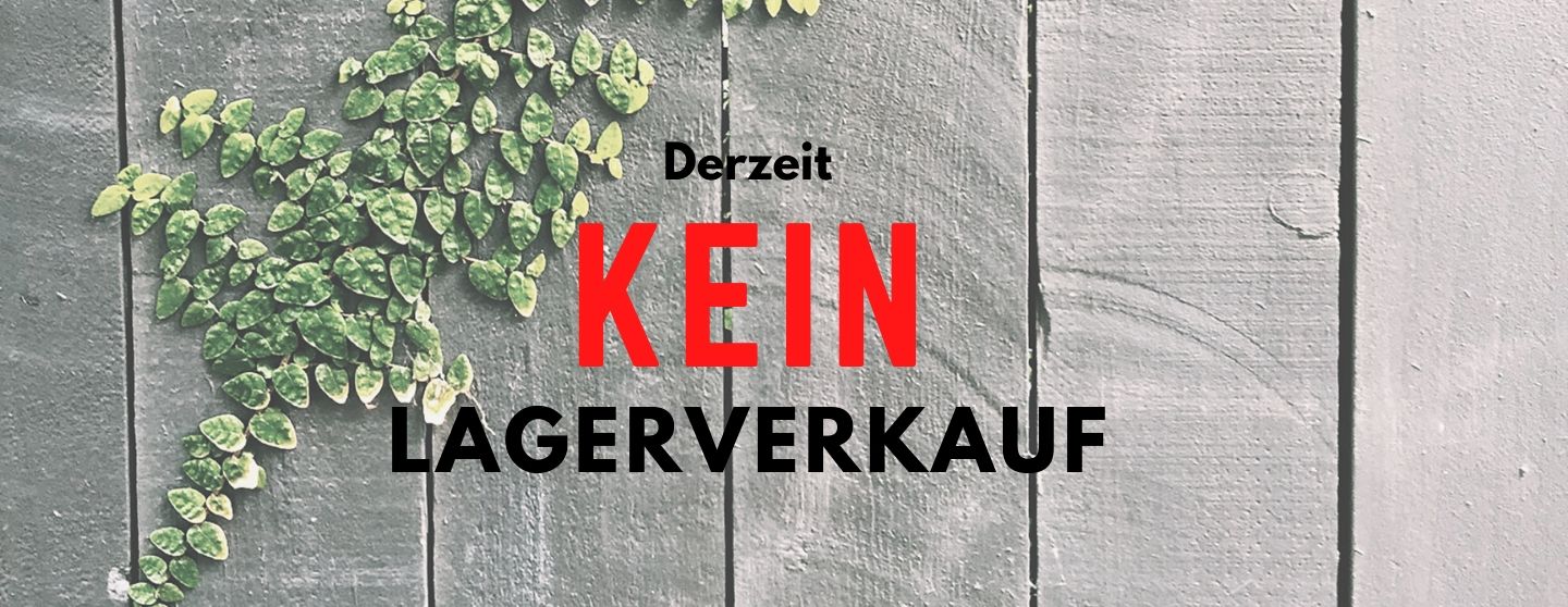 Lagerverkauf eingestellt